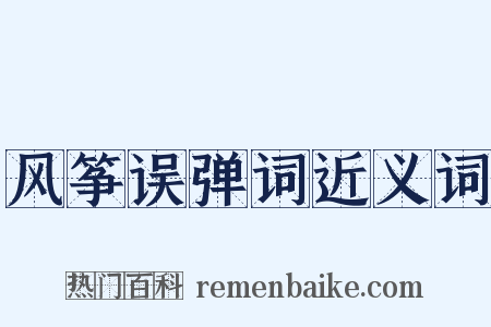 风筝误弹词近义词是什么意思的图片